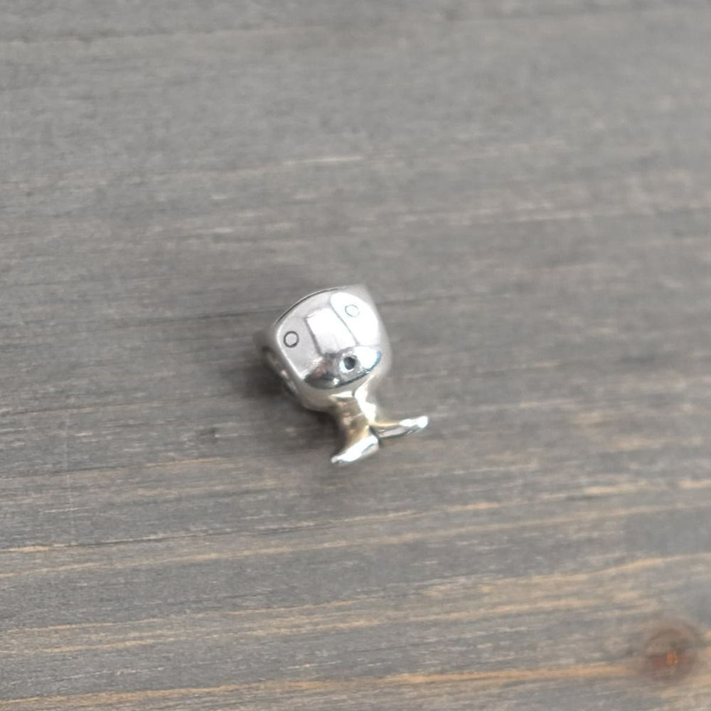 Chamilia Whale or Fish Charm Bead Sterling Silver Marked "Cham" 925 Retired 3.5g